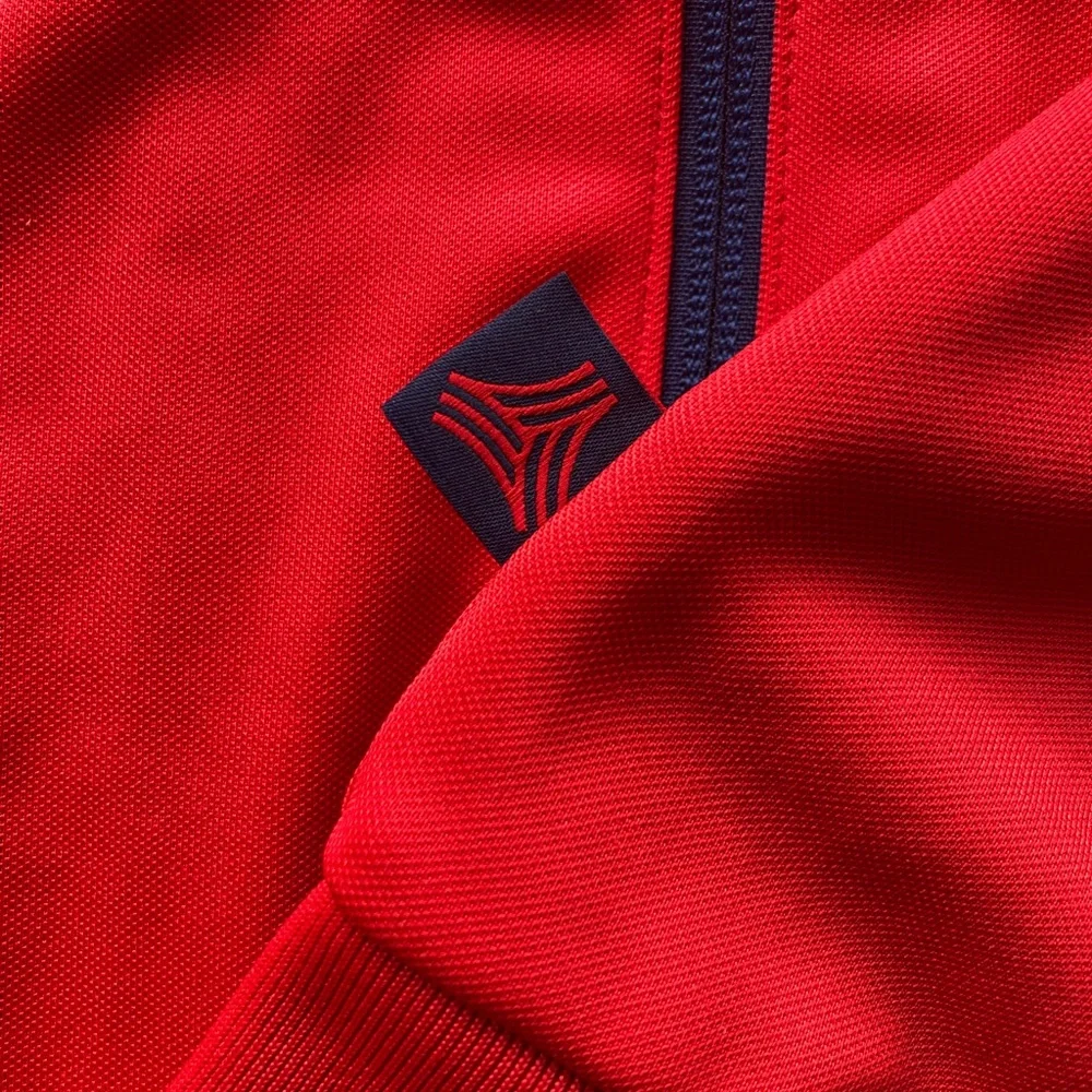 Adidas Tango‎ Club Soccer Red Blue Zip Track Jacket Size Men’s M Never Worn.